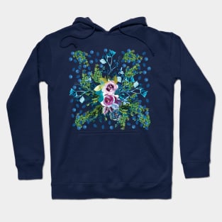 Magical Rose Garden at night Hoodie